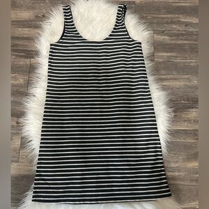 Madewell tank Striped blue and White Sleeveless Dress